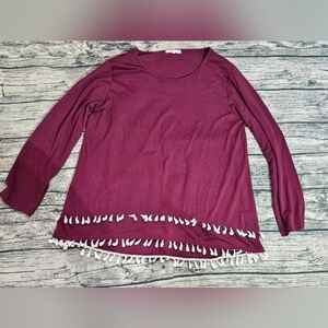 Long Sleeved Tassle Tee